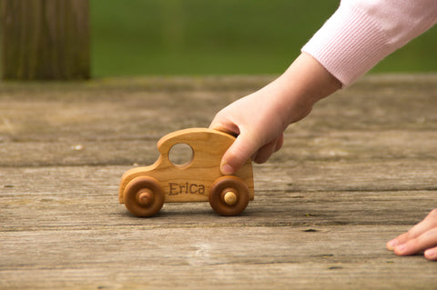 Wooden Toy Car - Personalized - Handmade Montessori Toy