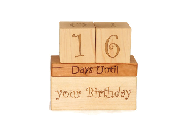 Countdown Calendar Blocks for Christmas, Birthday, Summer, and Vacation Ornament