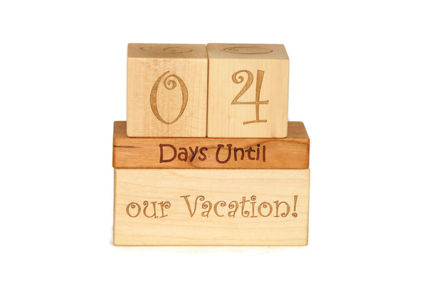 Countdown Calendar Blocks for Christmas, Birthday, Summer, and Vacation Ornament