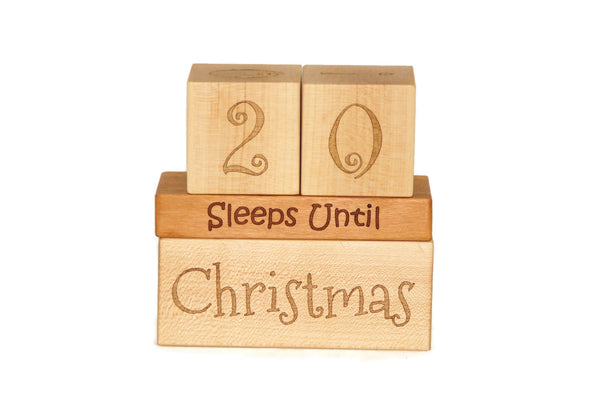 Countdown Calendar Blocks for Christmas, Birthday, Summer, and Vacation Ornament