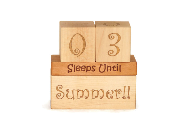 Countdown Calendar Blocks for Christmas, Birthday, Summer, and Vacation Ornament