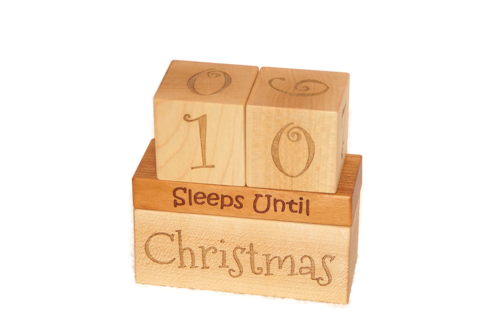 Countdown Calendar Blocks for Christmas, Birthday, Summer, and Vacation Ornament