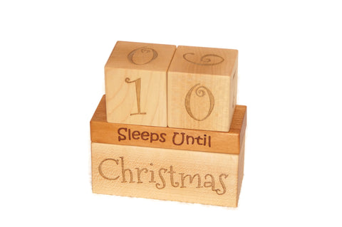 Countdown Calendar Blocks for Christmas, Birthday, Summer, and Vacation Ornament