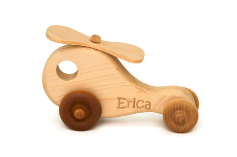 Wooden Toy Helicopter - Little Wooden Wonders