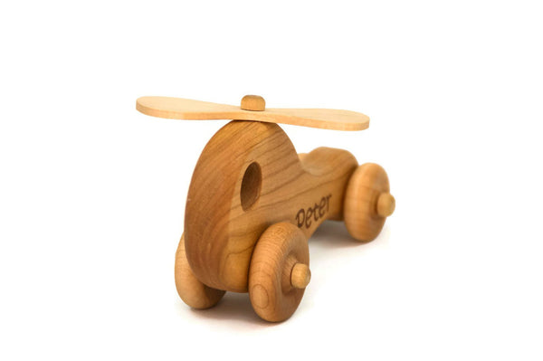 Wood Toy Helicopter - Handmade Montessori Toy