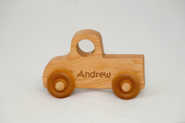 Wooden Toy Pickup Truck - Truck - Personalized - Handmade Montessori Toy