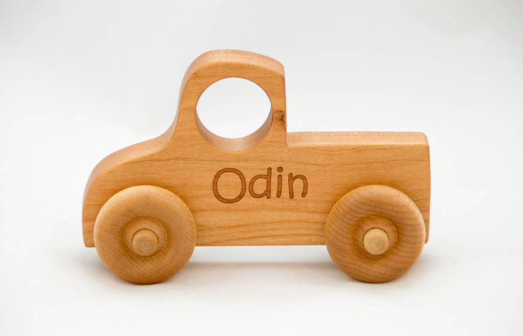 Wooden Toy Pickup Truck, Toy Car for Children - Little Wooden Wonders