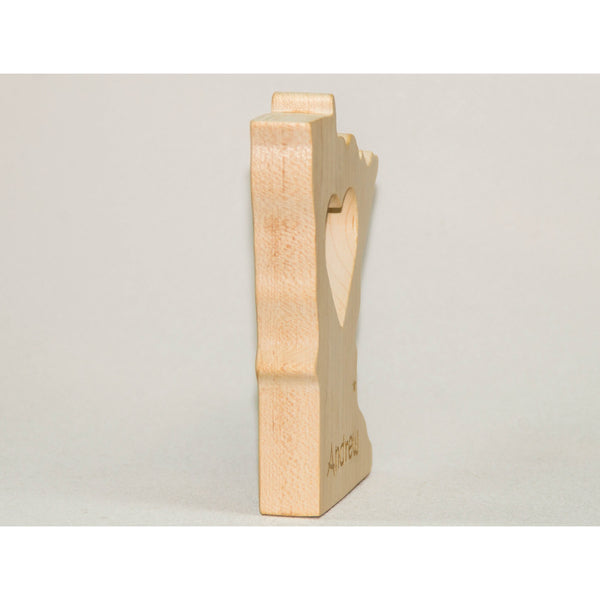 Wooden Baby Teether State of Minnesota Personalized Baby Teething Toy - Little Wooden Wonders