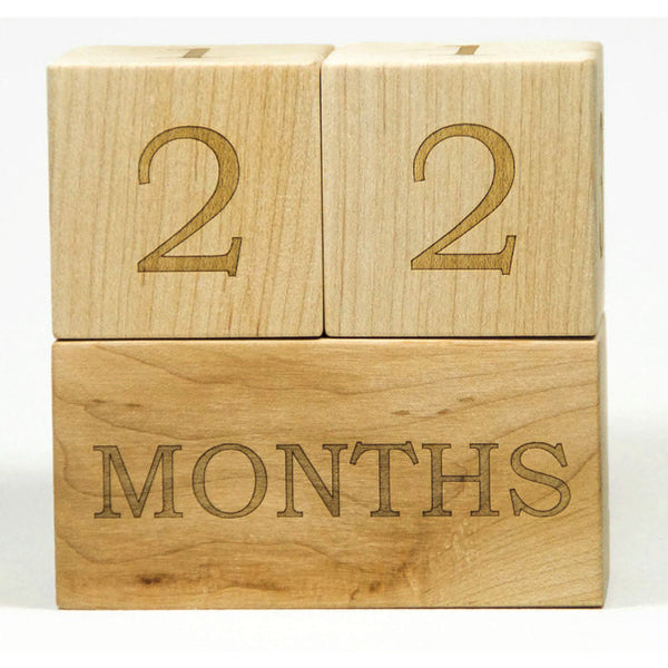 Baby Age Blocks, Baby Milestone Blocks, Baby Month Blocks, Wooden Age Blocks, Pregnancy Photo Prop, Maternity photo prop - Little Wooden Wonders