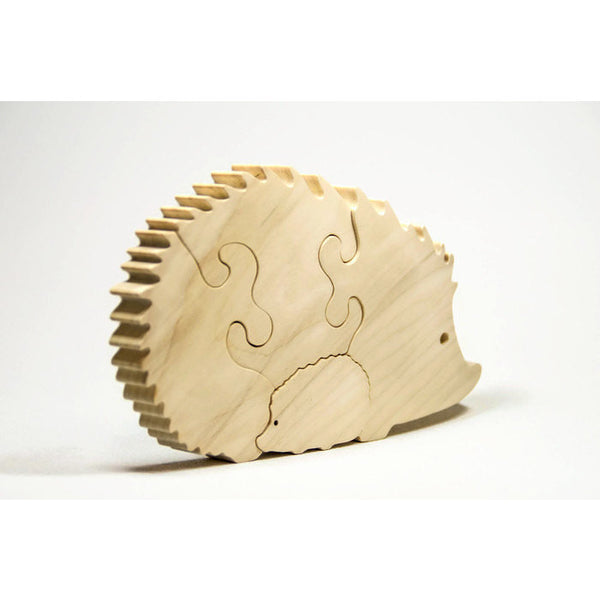 Hedgehog Puzzle Wood Baby Hedgehog Eco Friendly and Green for Toddlers and Children Personalized - Little Wooden Wonders