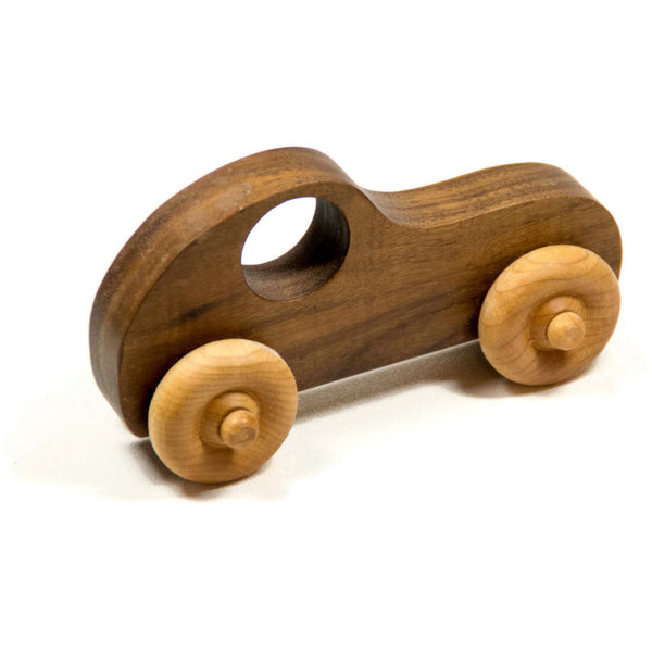 Wooden Toy Car - Personalized Toy Car, Race car push toy for kids, children, boys, and girls - Little Wooden Wonders