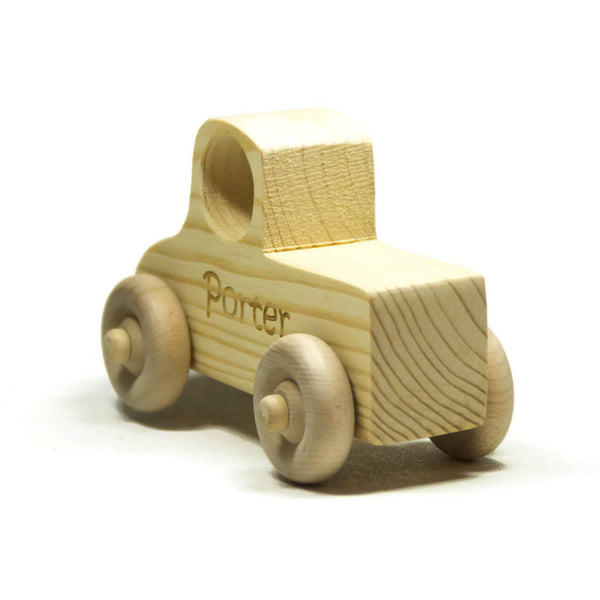Wooden Toy Car, Wood Toy Truck, Toddler Toy Wood Truck Personalized for Children and Toddlers - Little Wooden Wonders