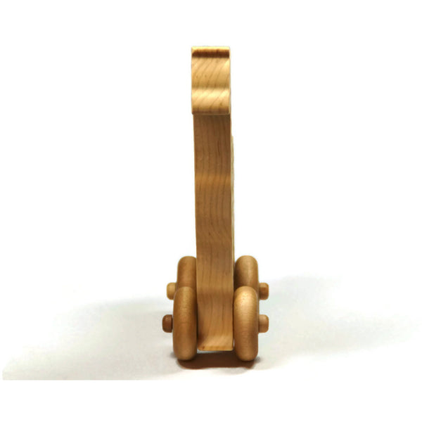 Wooden Toy Giraffe Car Maple Wood Personalized Push Toy Baby Toddler Children - Little Wooden Wonders