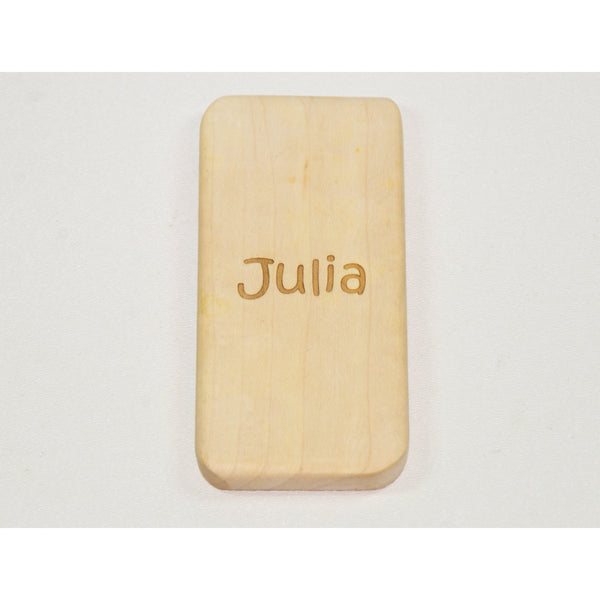 Wooden Baby Teether Remote Control Personalized Baby Toddler Toy - Little Wooden Wonders