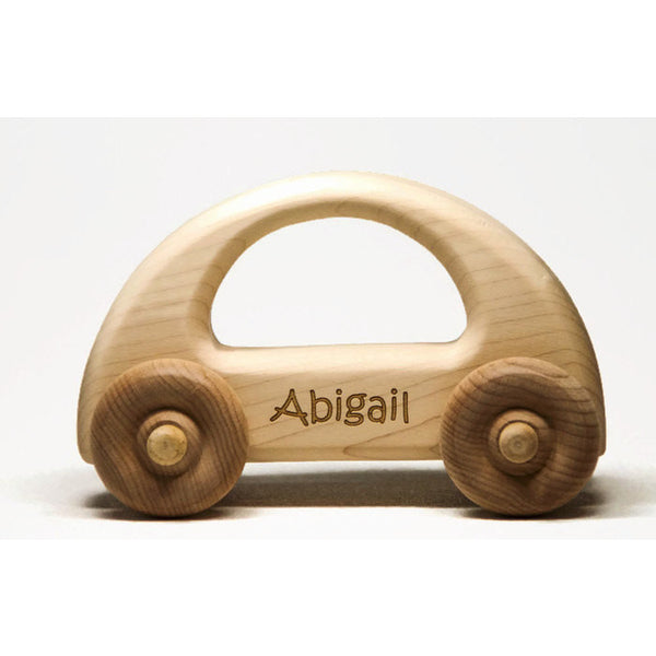 Wooden Toy Car - Personalized Toy Car, Childrens Toy Car, Baby Gift, Baptism Gift, Birthday Gift - Little Wooden Wonders