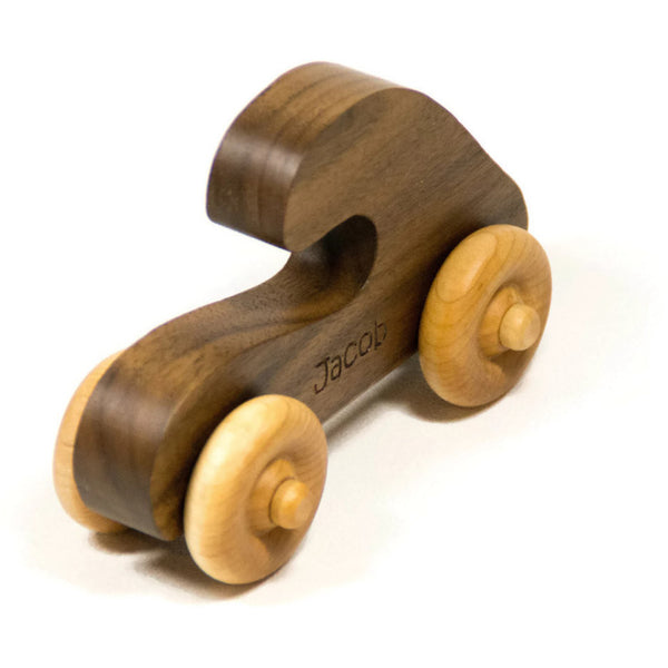 Wooden Toy Car Personalized Push Toy Wooden Children's Car - Little Wooden Wonders
