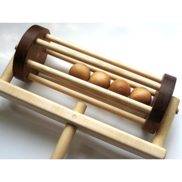 Wooden Toy Lawn Mower Push Toy for Children and Toddlers - Little Wooden Wonders