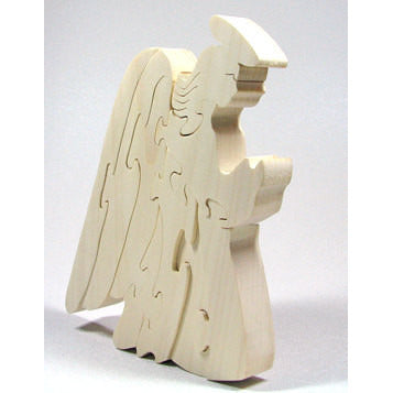 Wooden Puzzle, Wood Angel Puzzle, Wood Puzzle, Christmas Puzzle of an Angel - Little Wooden Wonders