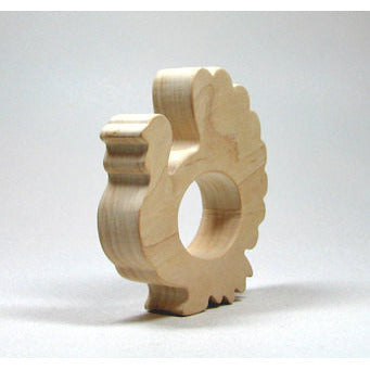 Thanksgiving Wooden Turkey Teether for Infants and Toddlers - Little Wooden Wonders