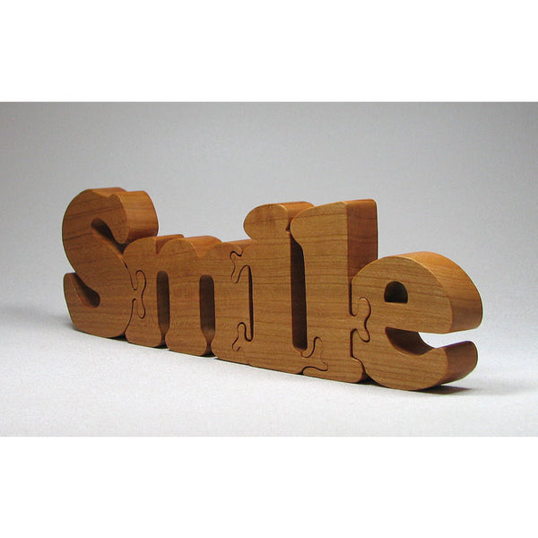Wood Puzzle Custom Smile Cut All Natural, Organic, and Eco Friendly - Little Wooden Wonders