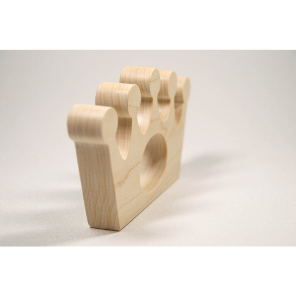 Wooden Baby Teether Royal Baby Crown Teether - Little Wooden Wonders