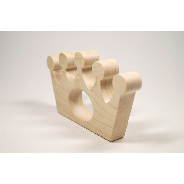 Wooden Baby Teether Royal Baby Crown Teether - Little Wooden Wonders