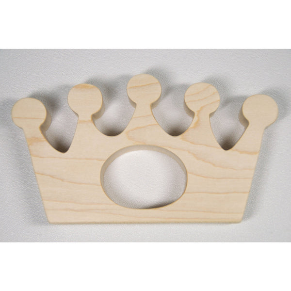 Wooden Baby Teether Royal Baby Crown Teether - Little Wooden Wonders