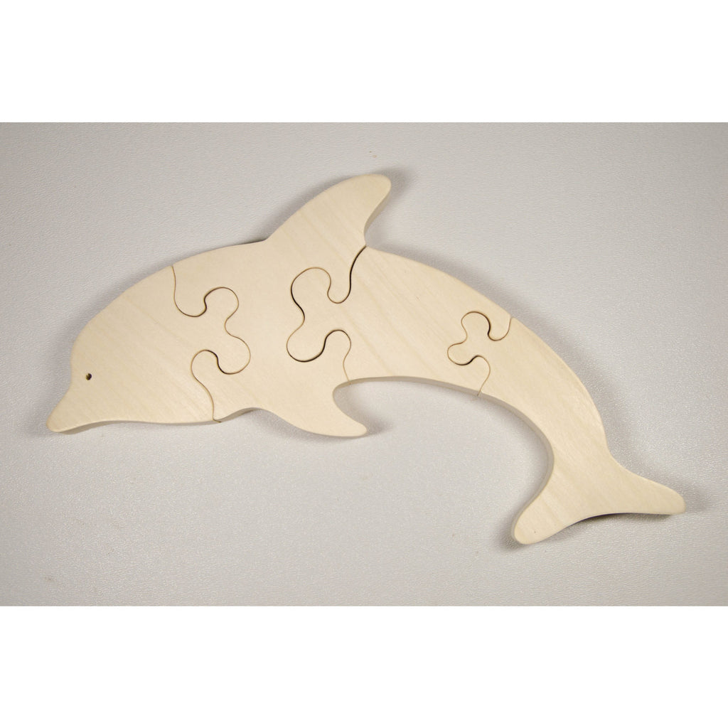 Dolphin Puzzle, Wooden Puzzle, Dolphin Puzzle Personalized for Children and Toddlers - Little Wooden Wonders