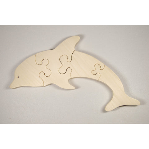Dolphin Puzzle, Wooden Puzzle, Dolphin Puzzle Personalized for Children and Toddlers - Little Wooden Wonders
