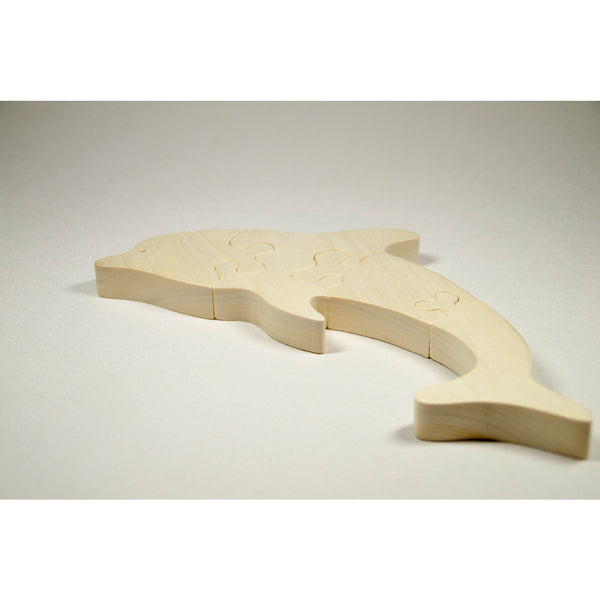 Dolphin Puzzle, Wooden Puzzle, Dolphin Puzzle Personalized for Children and Toddlers - Little Wooden Wonders
