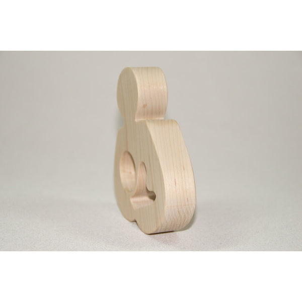 Breastfeeding Wooden Teether Natural Wood Baby Toy - Little Wooden Wonders