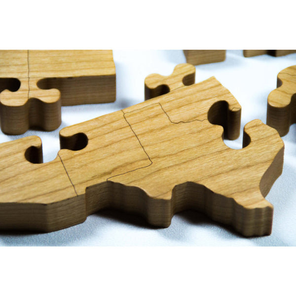 Wooden Puzzle United States Engraved Country Puzzle - Little Wooden Wonders