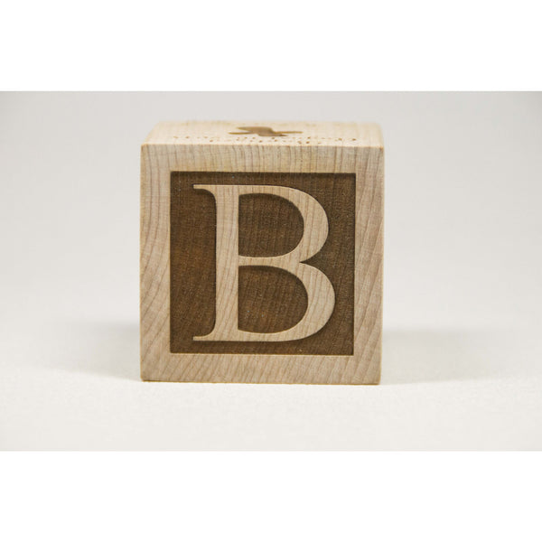 Personalized Wooden Baby Block, 2 inch Newborn Baptism Gift Custom Engraved - Little Wooden Wonders