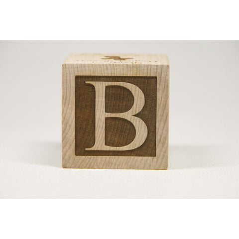 Personalized Wooden Baby Block, 2 inch Newborn Baptism Gift Custom Engraved - Little Wooden Wonders