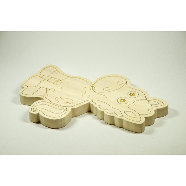 Wooden Puzzle Horse Shaped Personalized for Boys and Girls - Little Wooden Wonders